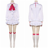 Game Tekken 8 Lili Women White Dress Cosplay Costume Outfits Halloween Carnival Suit