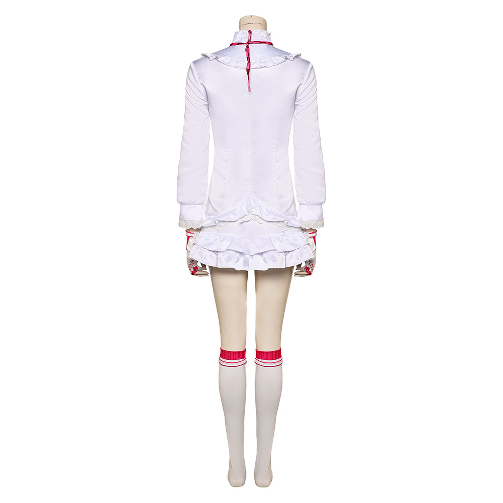 アイドル衣装 ‎/WhiteLily Game Tekken 8 Lili Women White Dress Cosplay Costume Outfits