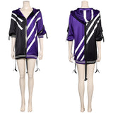 Game Tekken 8 Reina Women Purple Coat Cosplay Costume Outfits Halloween Carnival Suit