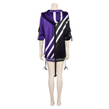 Game Tekken 8 Reina Women Purple Coat Cosplay Costume Outfits Halloween Carnival Suit