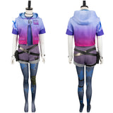 Game Valorant Clove Women Purple Outfit Cosplay Costume Outfits Halloween Carnival Suit