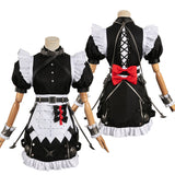 Game Zenless Zone Zero Ellen Joe Women Black Maid Dress Outfit Cosplay Costume