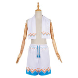 Genshin Impact Aether White Blue Hot Spring Outfit Cosplay Costume Outfits Halloween Carnival Suit