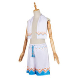 Genshin Impact Aether White Blue Hot Spring Outfit Cosplay Costume Outfits Halloween Carnival Suit