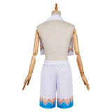 Genshin Impact Aether White Blue Hot Spring Outfit Cosplay Costume Outfits Halloween Carnival Suit