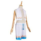 Genshin Impact Aether White Blue Hot Spring Outfit Cosplay Costume Outfits Halloween Carnival Suit