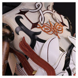 Genshin Impact Asmoday Red Outfit With Cloak Cosplay Costume Outfits Halloween Carnival Suit