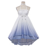 Genshin Impact Columbina Women White Pajamas Dress Cosplay Costume Outfit Halloween Carnival Suit