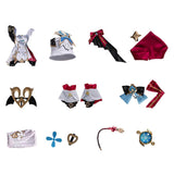 Genshin Impact Escoffier Women White Dress Outfit Cosplay Costume Outfits Halloween Carnival Suit