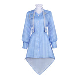 Genshin Impact Kamisato Ayaka Women Blue Outfit Cosplay Costume Outfit Halloween Carnival Suit