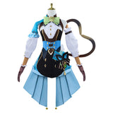 Genshin Impact Kirara Women Blue Dress Cosplay Costume Outfits Halloween Carnival Suit