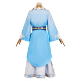 Genshin Impact Lumine Women Blue Dress Outfit Cosplay Costume Outfits Halloween Carnival Suit