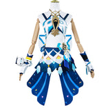 Genshin Impact Mualani Women Blue Dress Cosplay Costume Outfits Halloween Carnival Suit