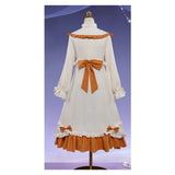 Genshin Impact Sandrone White and Brown Nightgown Cosplay Costume Outfit Halloween Carnival Suit