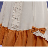 Genshin Impact Sandrone White and Brown Nightgown Cosplay Costume Outfit Halloween Carnival Suit
