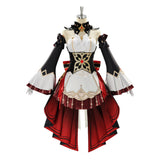 Genshin Impact Sandrone Women Red and White Dress Cosplay Costume Outfit Halloween Carnival Suit