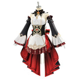 Genshin Impact Sandrone Women Red and White Dress Cosplay Costume Outfit Halloween Carnival Suit