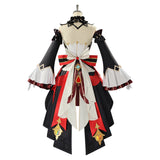Genshin Impact Sandrone Women Red and White Dress Cosplay Costume Outfit Halloween Carnival Suit