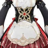 Genshin Impact Sandrone Women Red and White Dress Cosplay Costume Outfit Halloween Carnival Suit