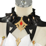 Genshin Impact Sandrone Women Red and White Dress Cosplay Costume Outfit Halloween Carnival Suit