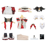 Genshin Impact Sandrone Women Red and White Dress Cosplay Costume Outfit Halloween Carnival Suit