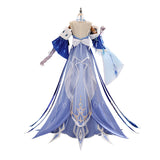 Genshin Impact The Tsaritsa Women Blue Dress Cosplay Costume Outfit Halloween Carnival Suit