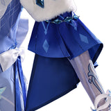 Genshin Impact The Tsaritsa Women Blue Dress Cosplay Costume Outfit Halloween Carnival Suit