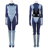 Ghost in the Shell Kusanagi Motoko Women Blue Outfit Cosplay Costume Outfit Halloween Carnival Suit