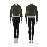 Ghost in the Shell The Major Women Green Outfit Cosplay Costume Outfit Halloween Carnival Suit