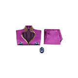 Giorno Giovanna Purple Outfit Cosplay Costume Outfits Halloween Carnival Suit