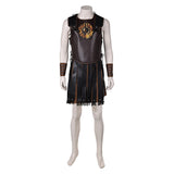 Gladiator 2024 Lucius Verus Brown Battle Outfit Cosplay Costume Outfits Halloween Carnival Suit