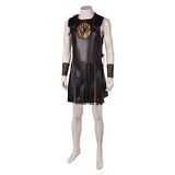 Gladiator 2024 Lucius Verus Brown Battle Outfit Cosplay Costume Outfits Halloween Carnival Suit