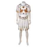 Gladiator 2024 Marcus Acacius White Outfit Cosplay Costume Outfits Halloween Carnival Suit