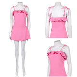 GOAT Team Galaxy Rhino Women Pink Dress Cosplay Costume Outfit Halloween Carnival Suit
