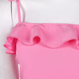 GOAT Team Galaxy Rhino Women Pink Dress Cosplay Costume Outfit Halloween Carnival Suit