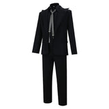 Good Omens Crowley Black Suit Cosplay Costume Outfit Halloween Carnival Suit