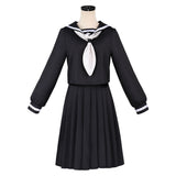 Goodbye Lara Mari Otsu Women Black School Uniform Cosplay Costume Outfit Halloween Carnival Suit