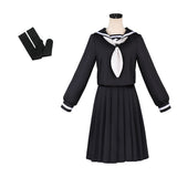 Goodbye Lara Mari Otsu Women Black School Uniform Cosplay Costume Outfit Halloween Carnival Suit