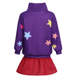 Gravity Falls Mabel Kids Children Purple Outfit Cosplay Costume Outfit Halloween Carnival Suit