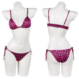 GTA 6 Lucia Caminos Women Purple Leopard Print Swimsuit Cosplay Costume Outfit Halloween Carnival Suit