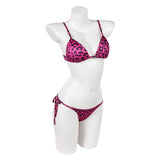 GTA 6 Lucia Caminos Women Purple Leopard Print Swimsuit Cosplay Costume Outfit Halloween Carnival Suit