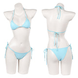 GTA Lucia Caminos Women Blue Swimsuit Cosplay Costume Outfit Halloween Carnival Suit