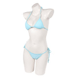 GTA Lucia Caminos Women Blue Swimsuit Cosplay Costume Outfit Halloween Carnival Suit