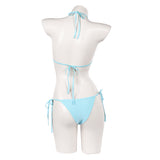 GTA Lucia Caminos Women Blue Swimsuit Cosplay Costume Outfit Halloween Carnival Suit