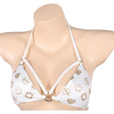 GTA Lucia Women White Swimsuit Cosplay Costume Outfit Halloween Carnival Suit