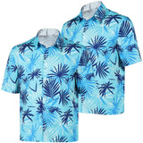 GTA Tommy Blue Printed Beach Shirt Cosplay Costume Outfit Halloween Carnival Suit