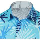 GTA Tommy Blue Printed Beach Shirt Cosplay Costume Outfit Halloween Carnival Suit