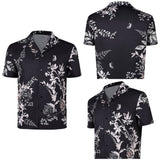 GTA6 Jason Black Printed T-Shirt Cosplay Costume Outfit Halloween Carnival Suit