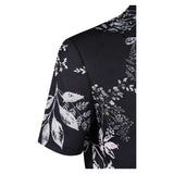 GTA6 Jason Black Printed T-Shirt Cosplay Costume Outfit Halloween Carnival Suit
