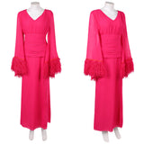 Hacks Season 5 Deborah Vance Women Pink Dress Cosplay Costume Outfit Halloween Carnival Suit